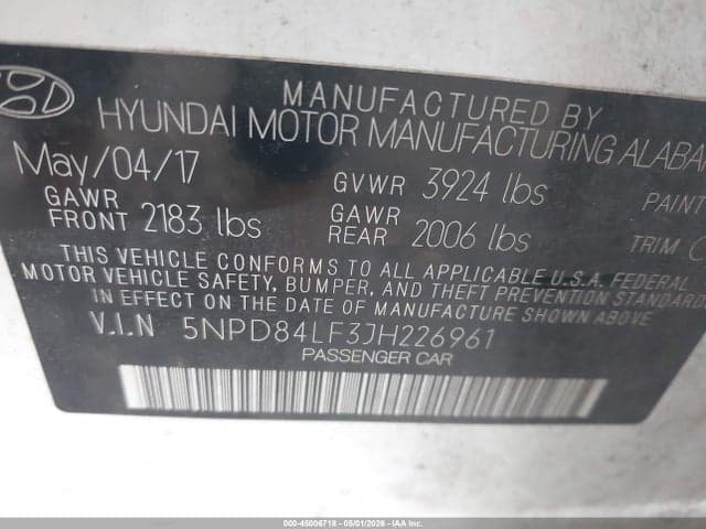 2018 HYUNDAI ELANTRA SEL 9
