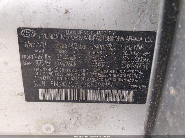 2019 HYUNDAI SANTA FE SE 9