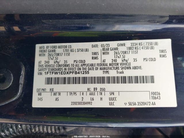 2023 FORD F-150 XL 9