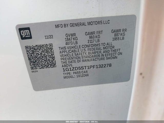 2023 CHEVROLET MALIBU FWD 1LT 9