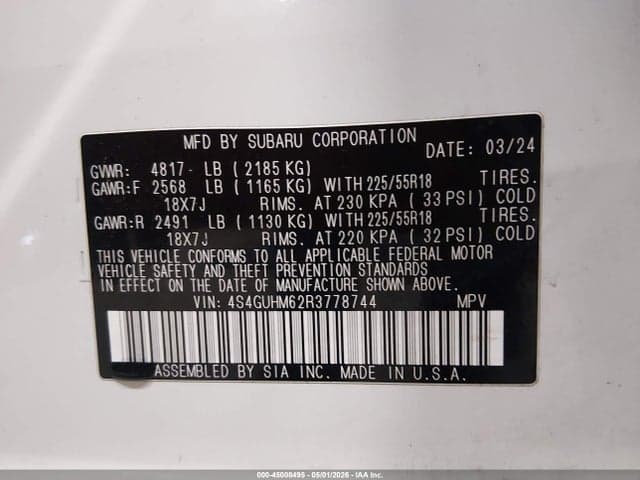 2024 SUBARU CROSSTREK LIMITED 9
