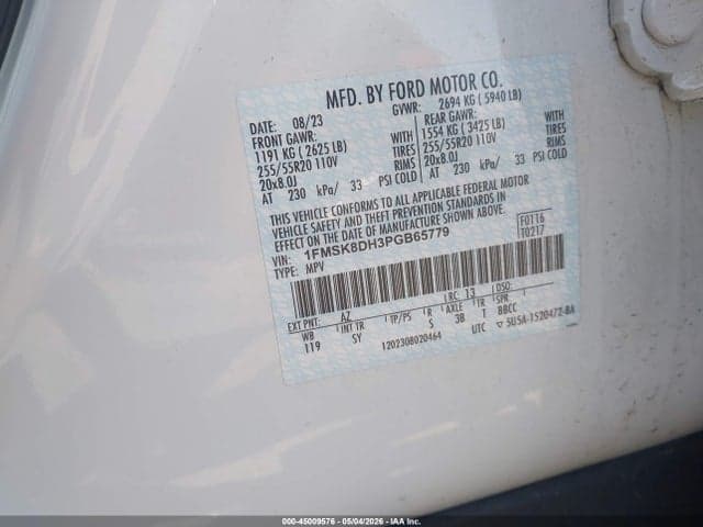 2023 FORD EXPLORER XLT 9