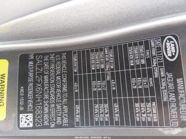 2022 LAND ROVER RANGE ROVER EVOQUE R-DYNAMIC SE 9