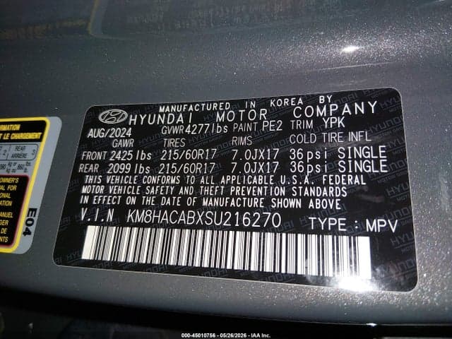 2025 HYUNDAI KONA SE 9