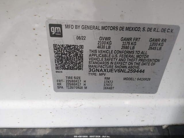 2022 CHEVROLET EQUINOX AWD LT 9