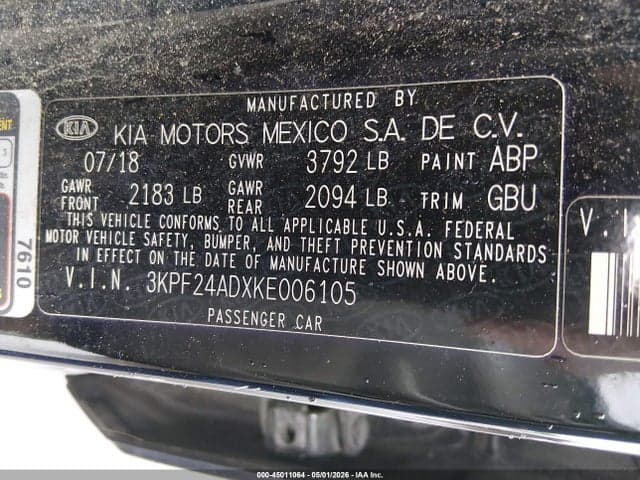 2019 KIA FORTE LXS 9