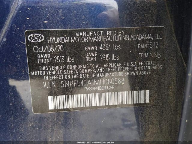 2021 HYUNDAI SONATA SEL 9