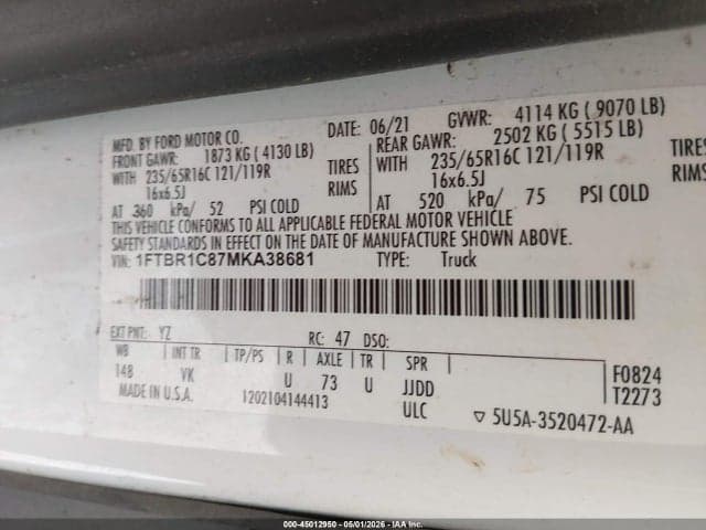 2021 FORD TRANSIT-250 9