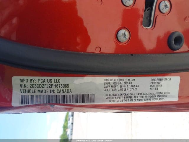 2023 DODGE CHALLENGER R/T SCAT PACK 9