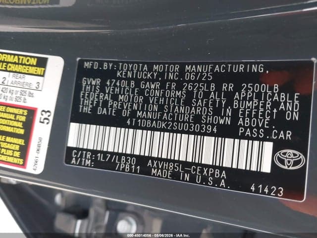 2025 TOYOTA CAMRY XSE 9