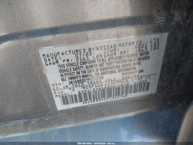 2023 NISSAN SENTRA SR XTRONIC CVT 9