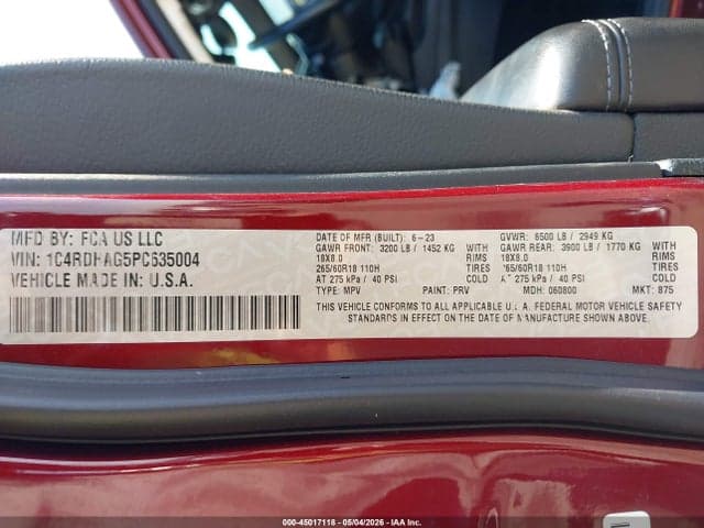 2023 DODGE DURANGO SXT RWD 9