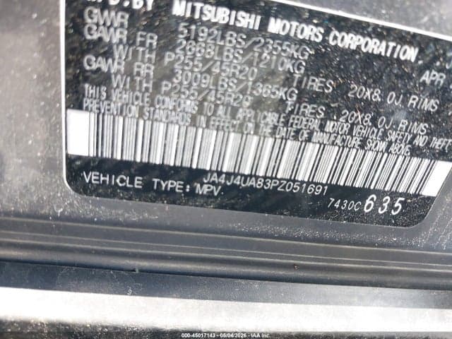 2023 MITSUBISHI OUTLANDER RALLIART S-AWC/SE 2.5 S-AWC/SE BLACK EDITION S-AWC/SE SPECIAL EDITIONT S-AWC 9