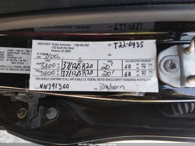 2022 RAM 1500 BIG HORN 4X4 5'7 BOX 9
