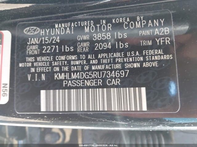 2024 HYUNDAI ELANTRA SEL 9