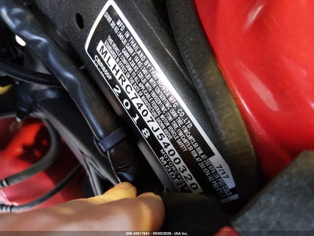 2018 HONDA CBR650 F 10