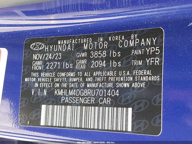 2024 HYUNDAI ELANTRA SEL 9