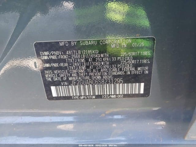 2025 SUBARU CROSSTREK 9
