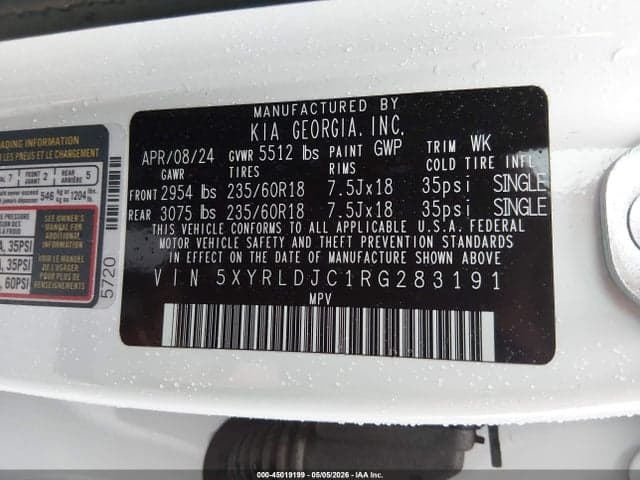 2024 KIA SORENTO S 9