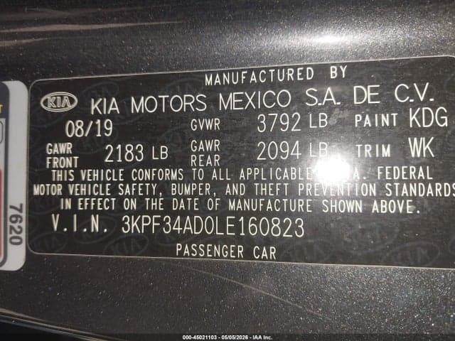 2020 KIA FORTE GT-LINE 9