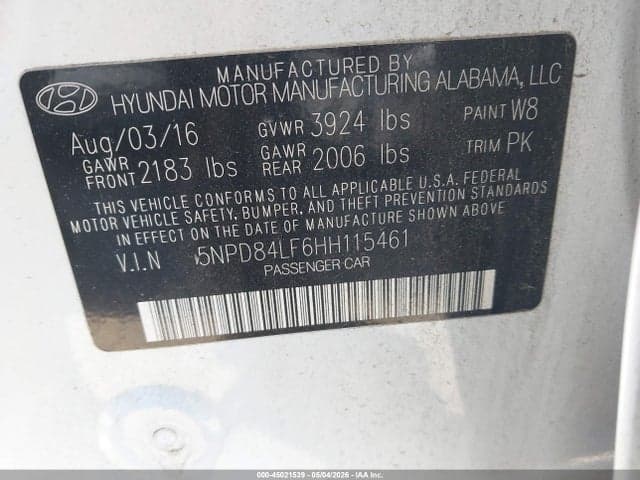 2017 HYUNDAI ELANTRA SE 9