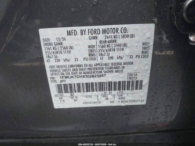 2025 FORD EXPLORER ACTIVE 9