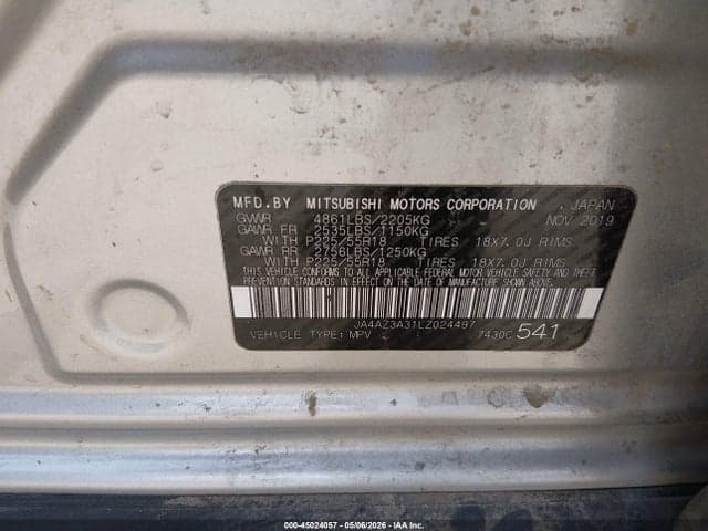 2020 MITSUBISHI OUTLANDER SEL 2.4 S-AWC 9