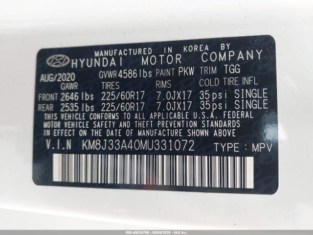 2021 HYUNDAI TUCSON VALUE 9