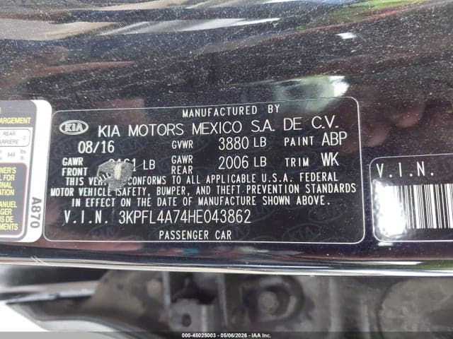 2017 KIA FORTE S 9