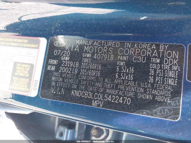 2020 KIA NIRO LX 9