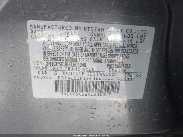 2019 NISSAN KICKS SV 9
