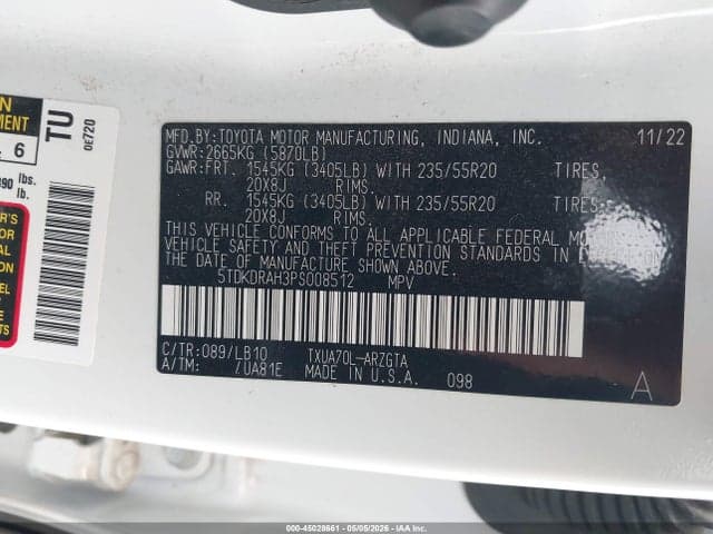 2023 TOYOTA HIGHLANDER LIMITED 9