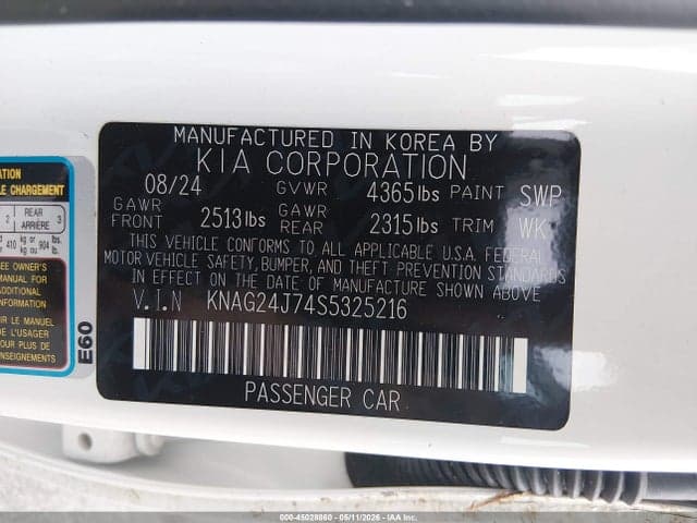 2025 KIA K5 LXS 9