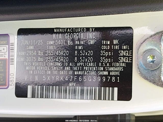 2025 KIA SORENTO SX 9