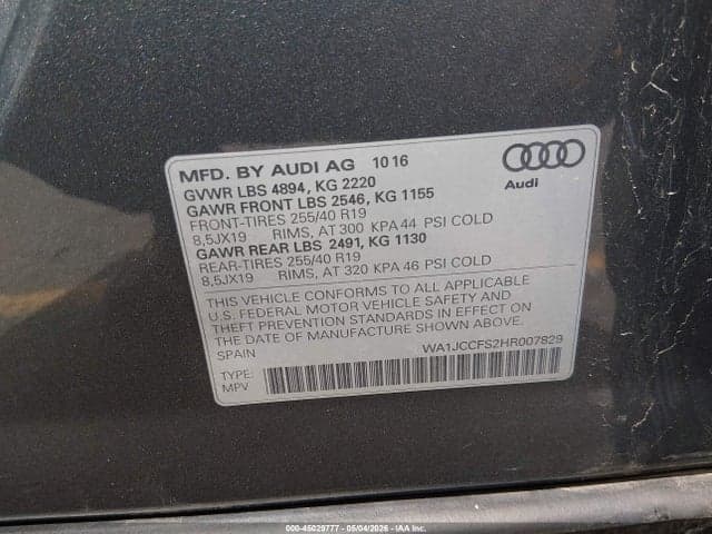 2017 AUDI Q3 2.0T PREMIUM 9