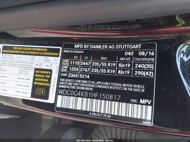 2017 MERCEDES-BENZ GLC 300 4MATIC 10