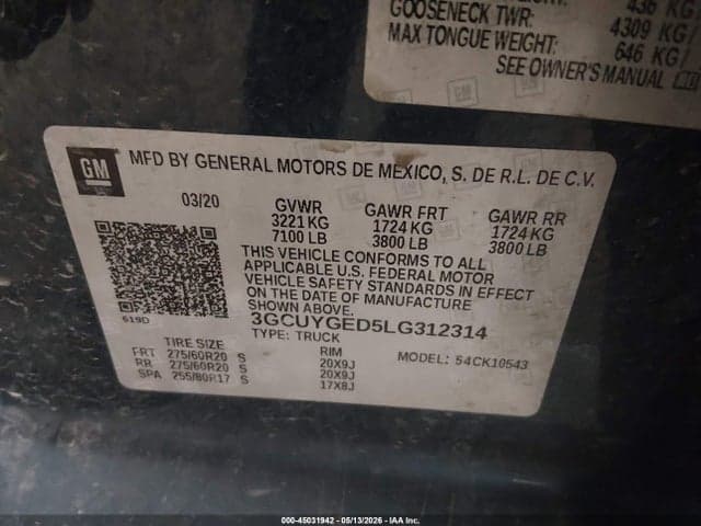 2020 CHEVROLET SILVERADO 1500 4WD SHORT BED LTZ 9