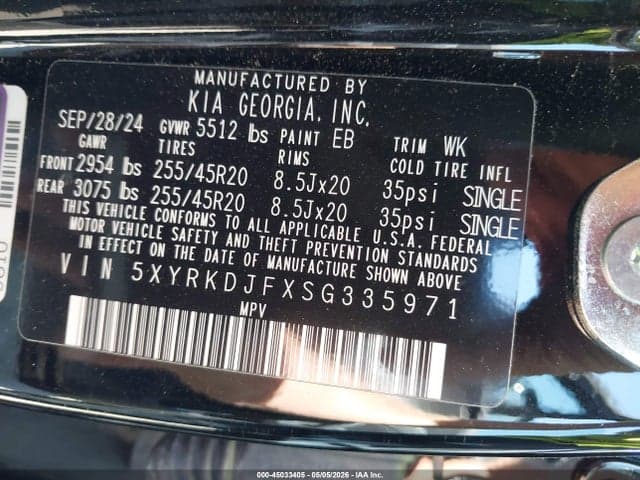 2025 KIA SORENTO X-LINE SX 9