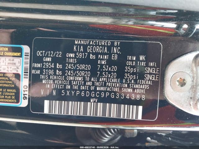 2023 KIA TELLURIDE S 9