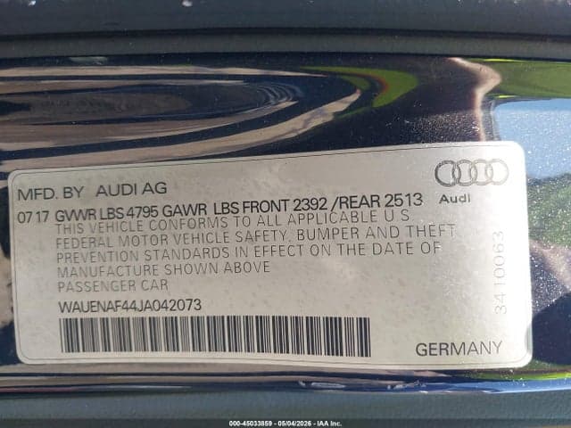 2018 AUDI A4 2.0T PREMIUM 9