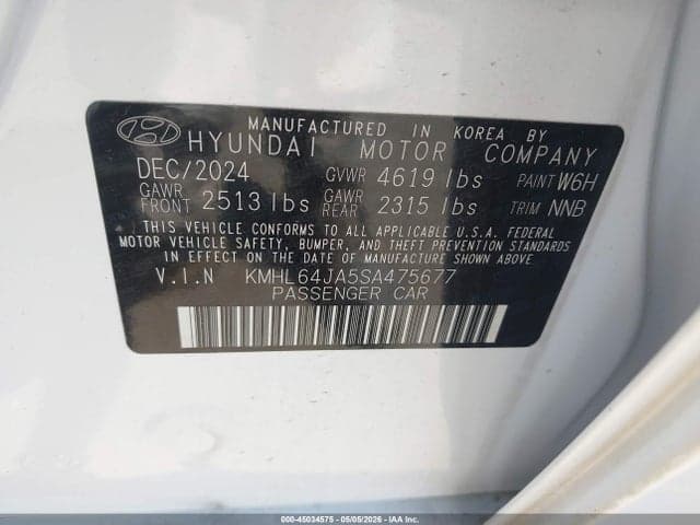 2025 HYUNDAI SONATA SEL 9