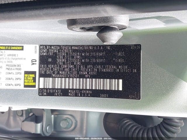 2026 TOYOTA COROLLA CROSS L 9