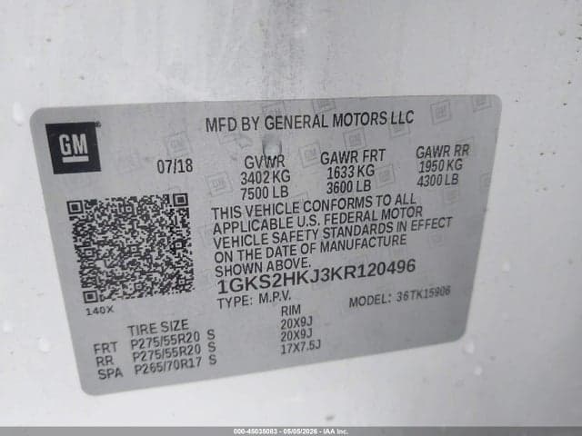 2019 GMC YUKON XL DENALI 9