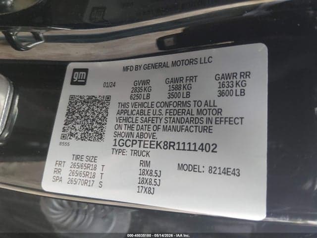 2024 CHEVROLET COLORADO 4WD TRAIL BOSS 9