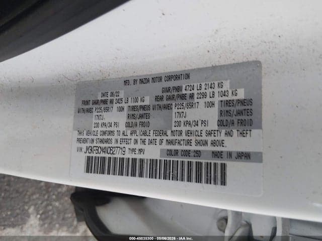2022 MAZDA CX-5 2.5 S PREFERRED 9