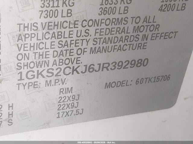 2018 GMC YUKON DENALI 9