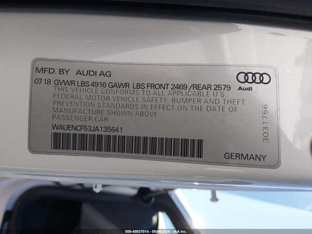 2018 AUDI A5 2.0T PREMIUM 9