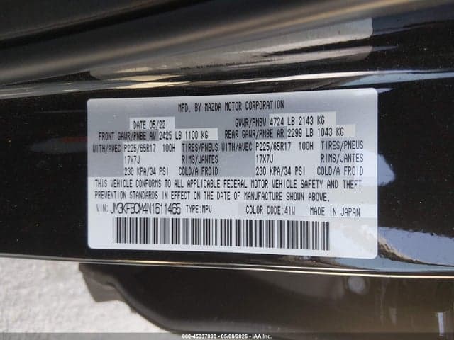 2022 MAZDA CX-5 2.5 S PREFERRED 9