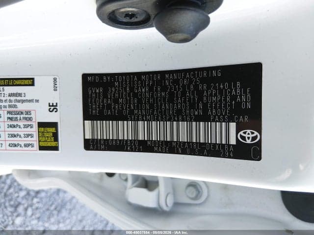 2025 TOYOTA COROLLA LE 9