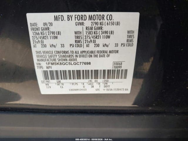 2020 FORD EXPLORER ST 9